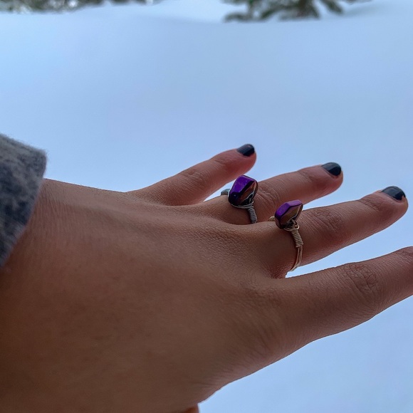 Purple Hematite Ring - Picture 5 of 5